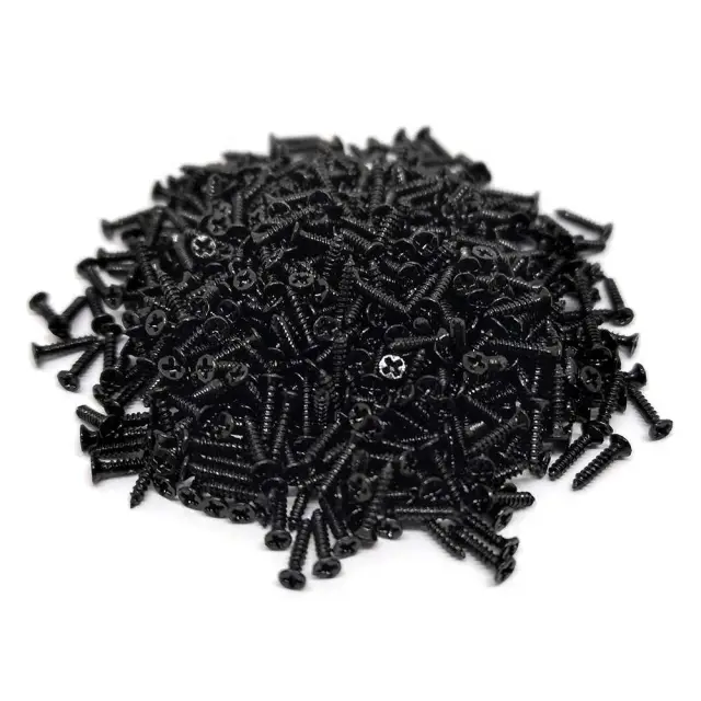 0.9mm Black Zinc SS304 CSK Self-Tapping Screw