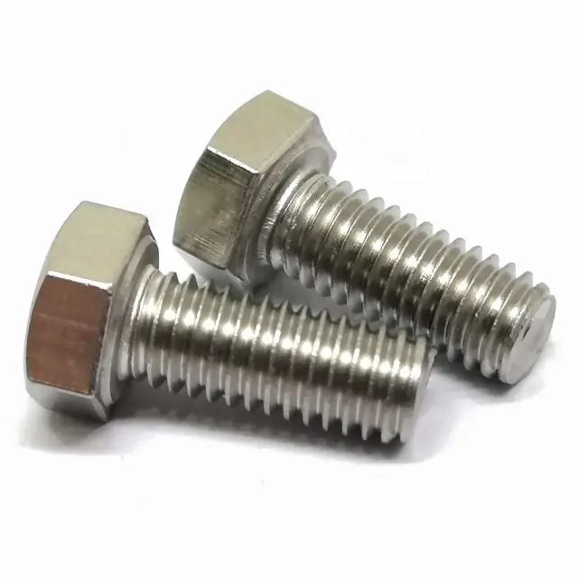 Pernos DIN933 A2 304 316 Stainless Steel Hex Bolt